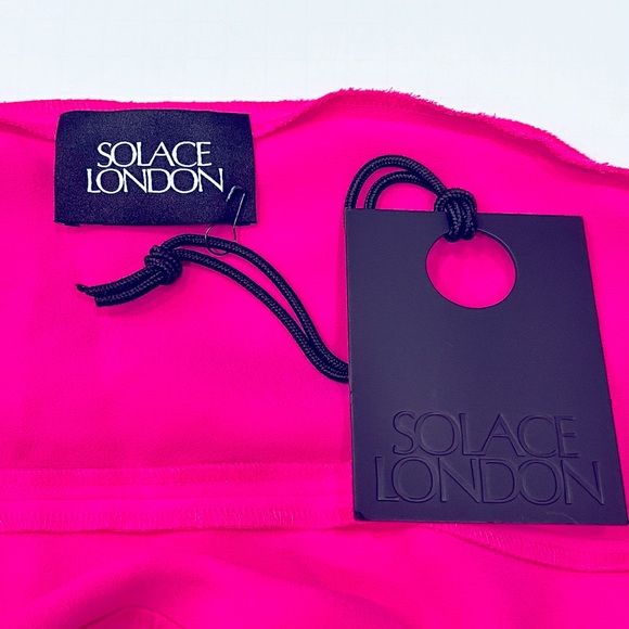 NWT SOLACE LONDON Vivienne Maxi Dress in Hot Pink, US 2/ UK 6 - Picture 6 of 8